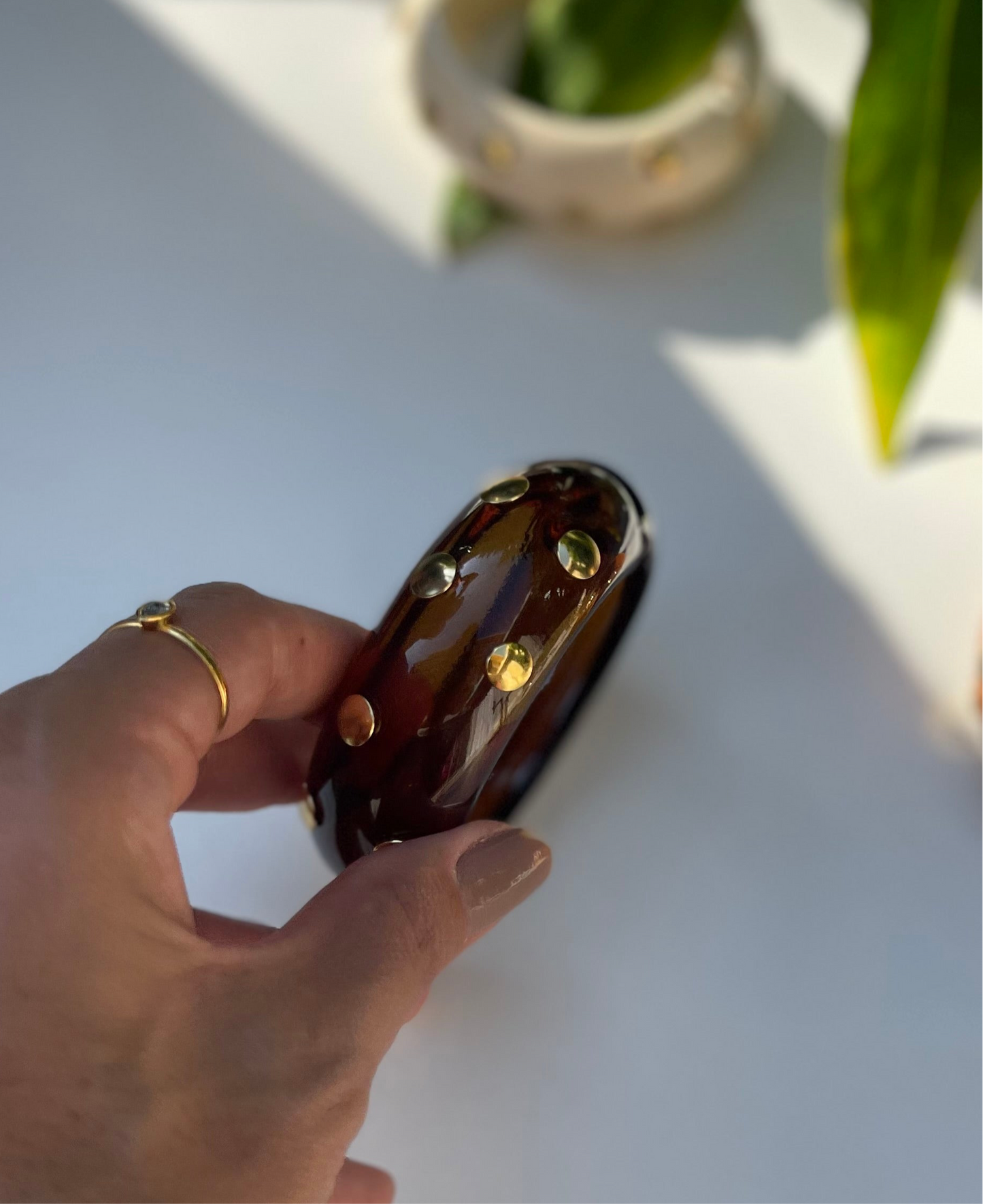 Bracelete Nômade Esmaltado Tartaruga