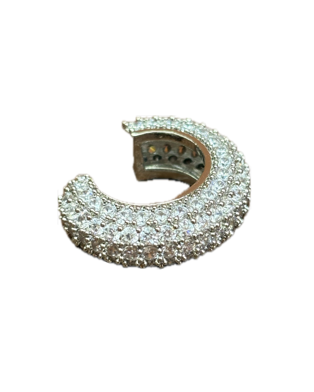 Brinco Piercing Isla Cravejado Prata M