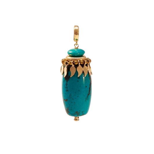Pingente Boho turquesa