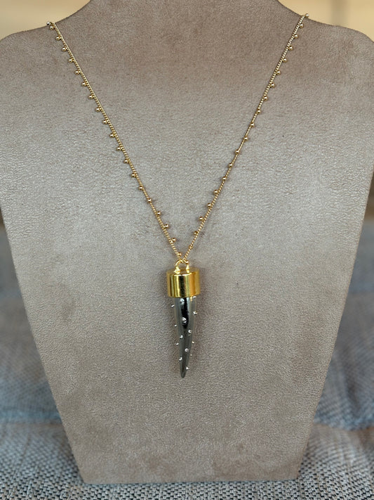 Colar Longo Tooth Nômade