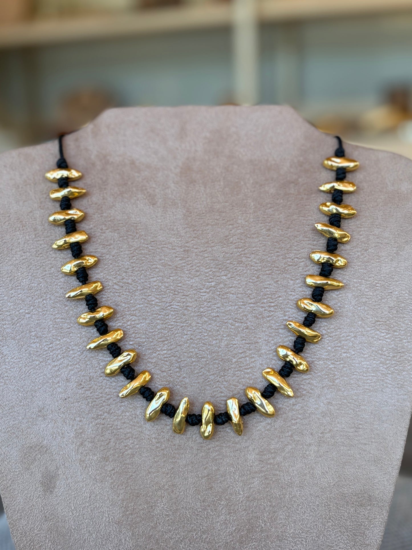 Colar Spring Corda Black