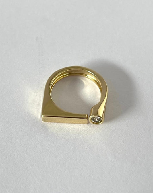 Anel Serene Mindinho Ponto De Luz