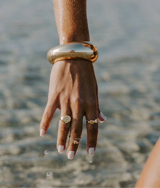 Bracelete Circle Bold dourado