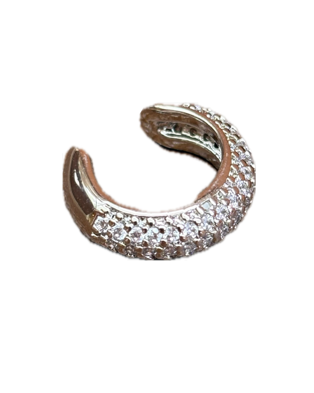 Brinco Piercing Isla Cravejado Prata P