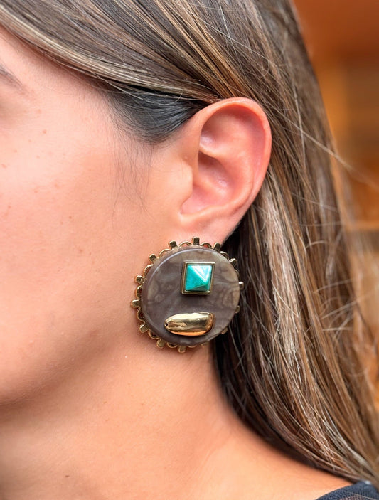 Brinco Serene Turquesa