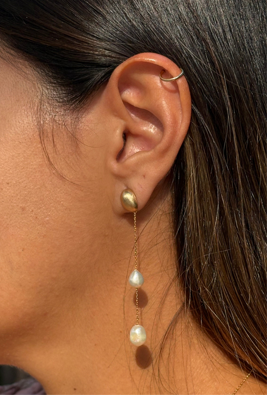 Brinco Fio Perola Spring