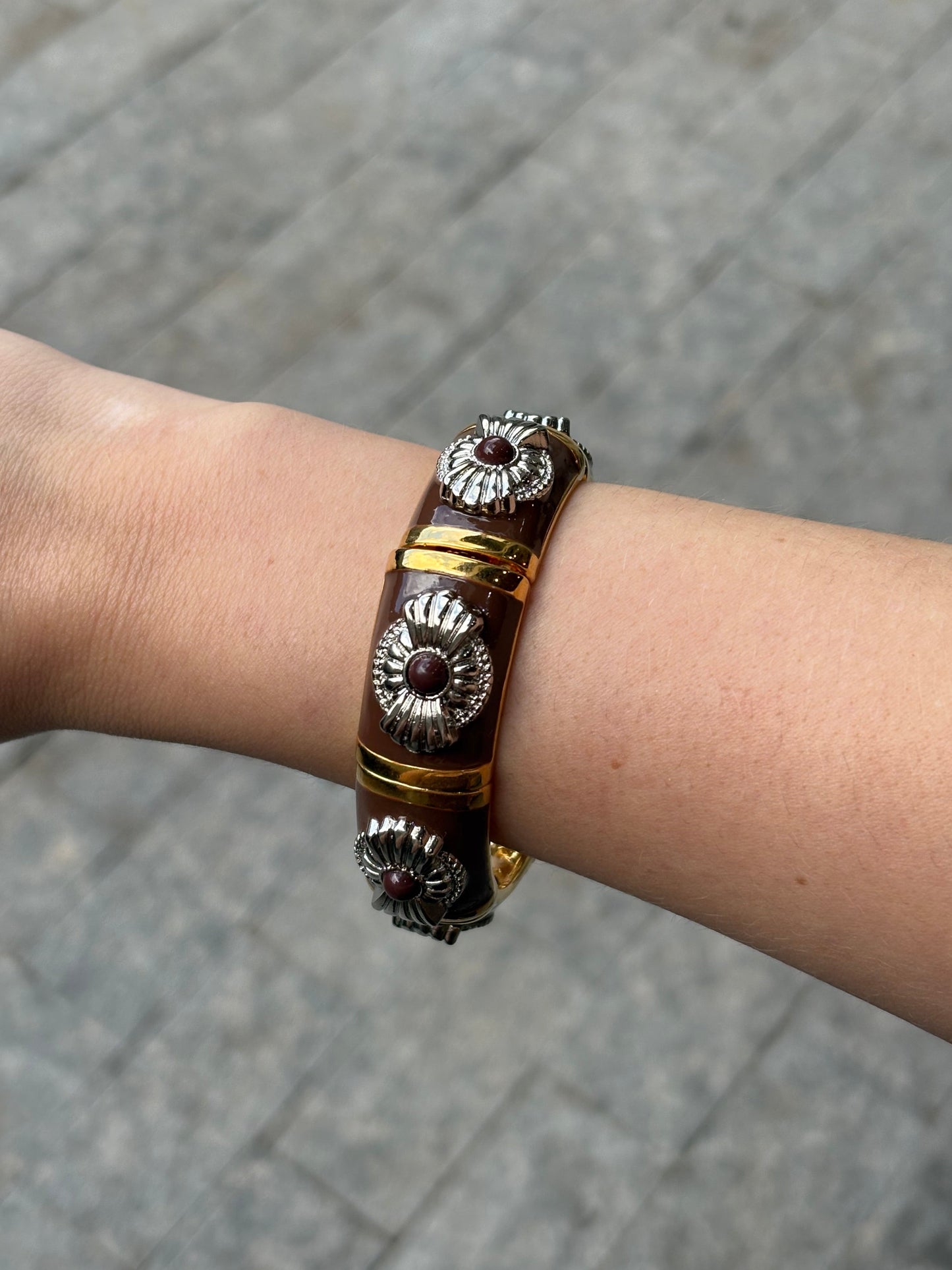 Bracelete Serene Mosaico Marrom