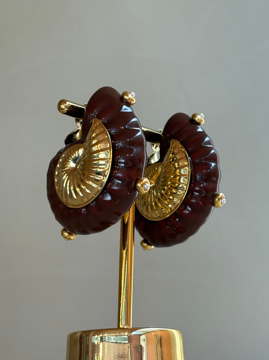 Brinco Verano Shell Marrom