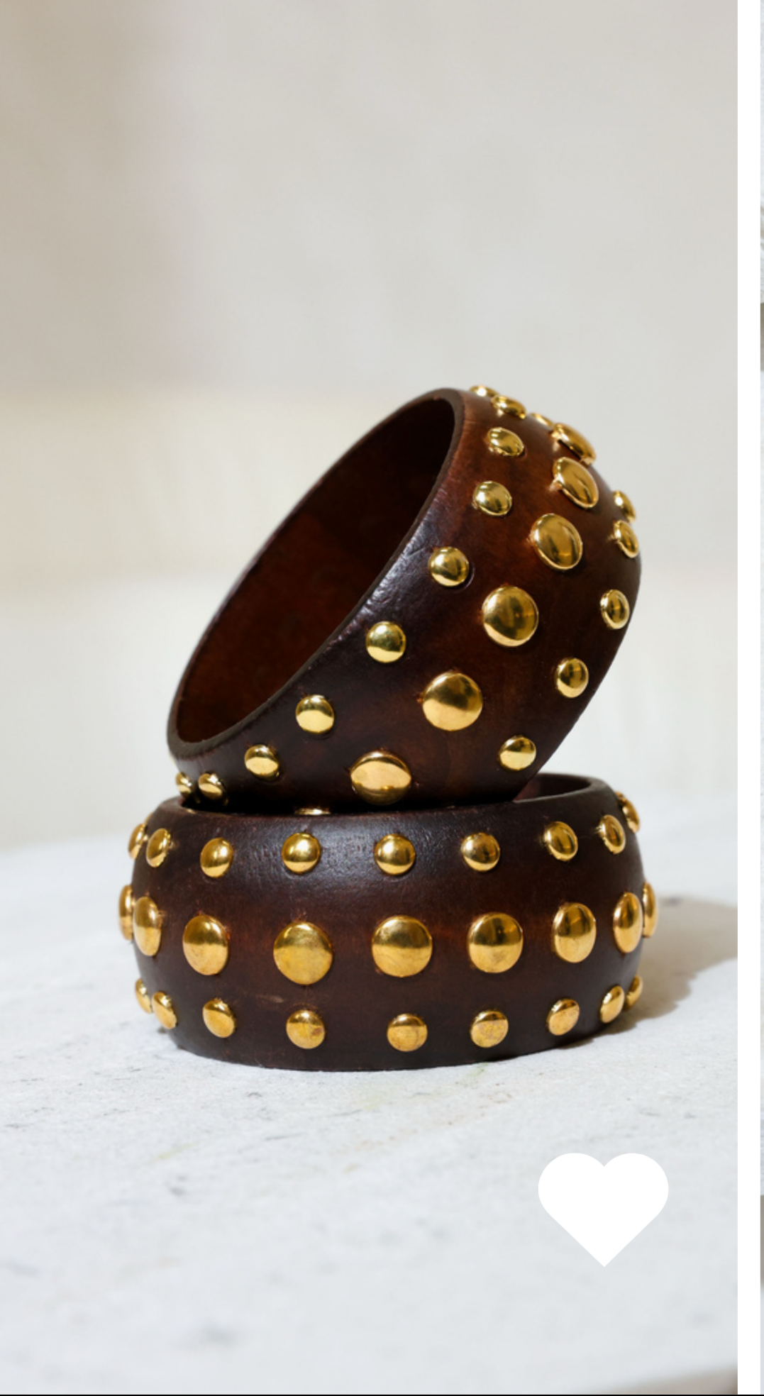 Bracelete Madeira Multi Tachas