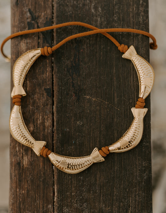 Colar Corda Marrom Sardinha