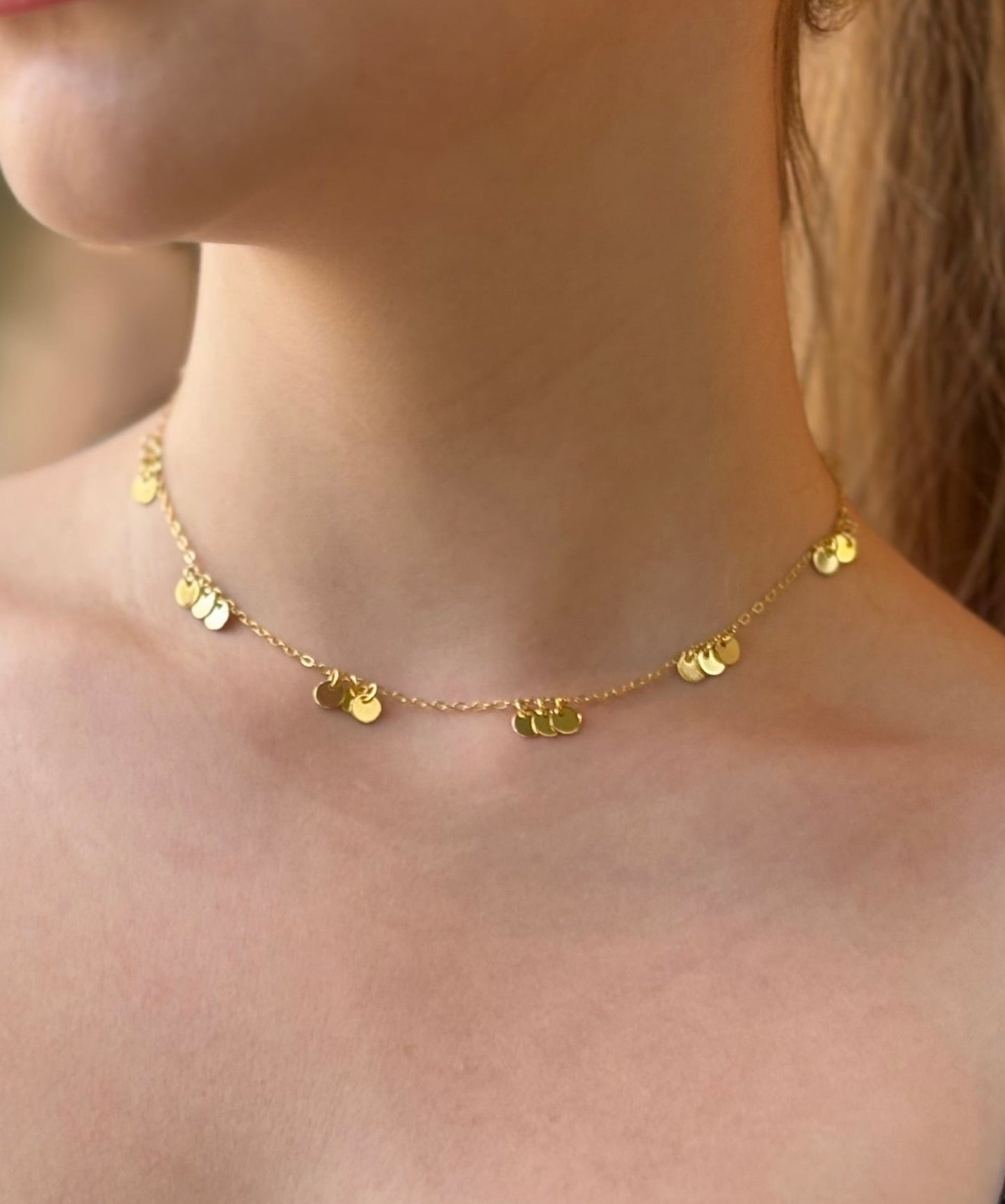 Colar Choker Gaya Moedinhas