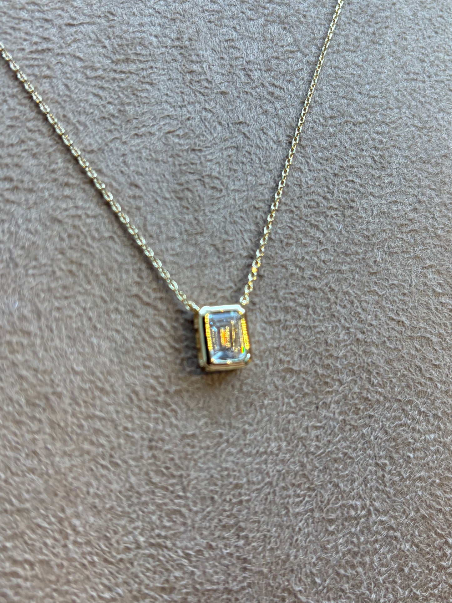 Colar La Isla Retangle Cristal