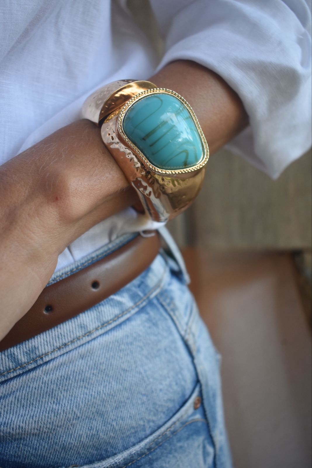Bracelete Gaya Turquesa