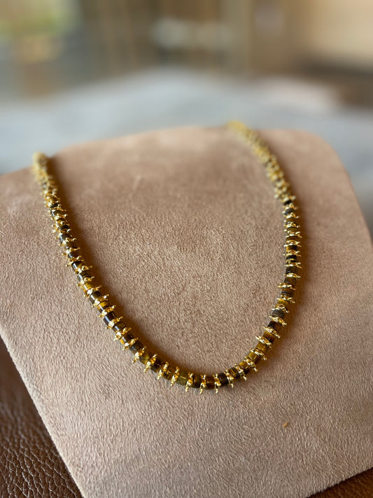 Colar Disc Colors Olho de Tigre