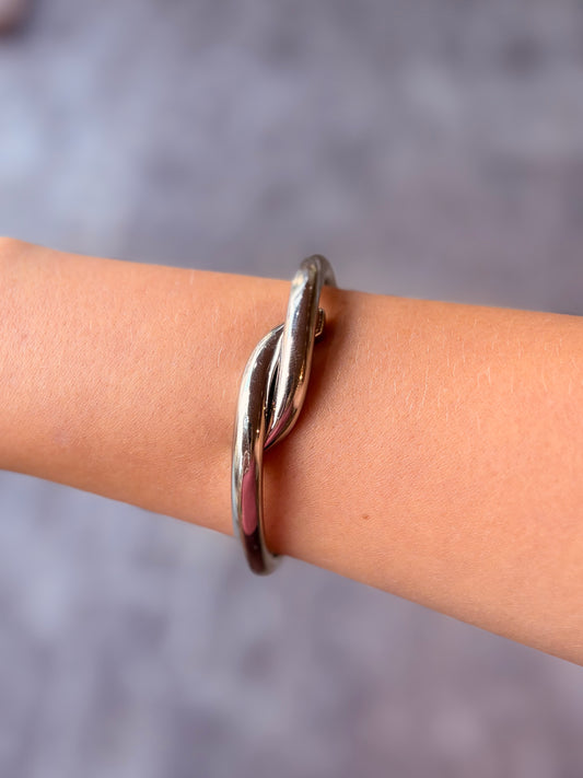 Bracelete Trança Prata