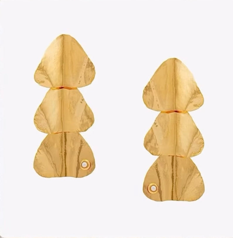 Brinco Trio Scale Pérola