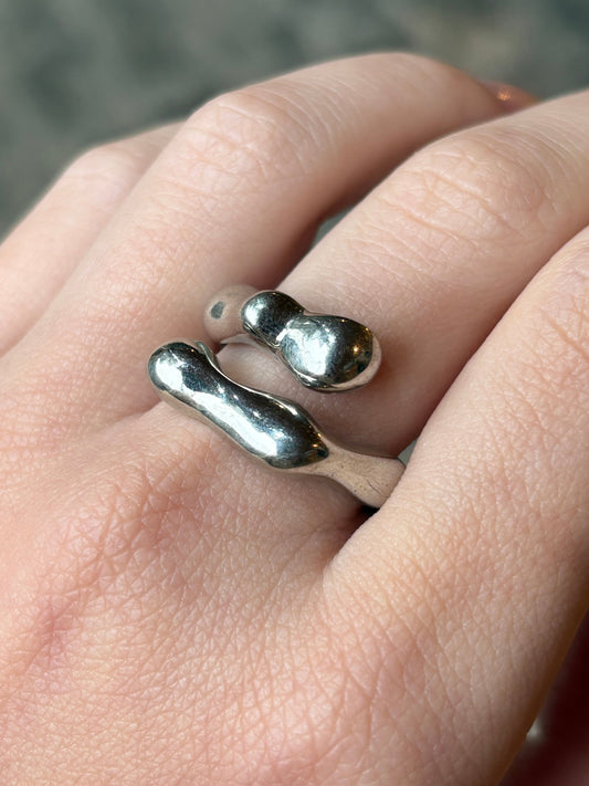 Anel Organic Ciclos Prata