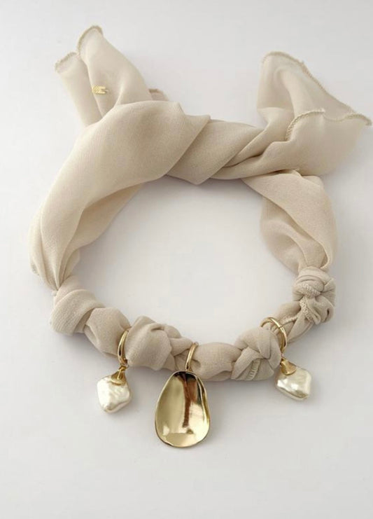 Choker Lenço Serene Nude
