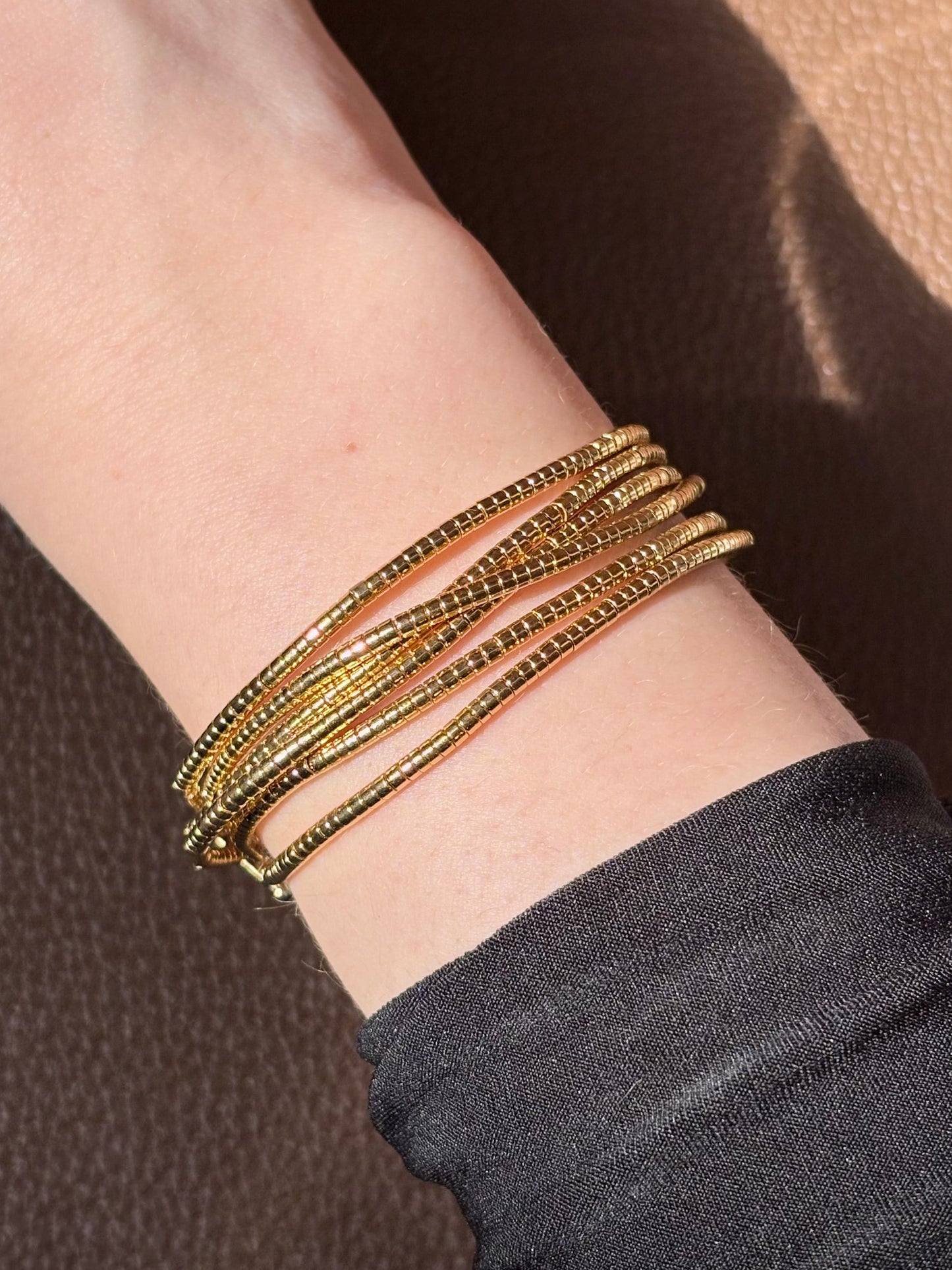 Pulseira Pastilha Dourada