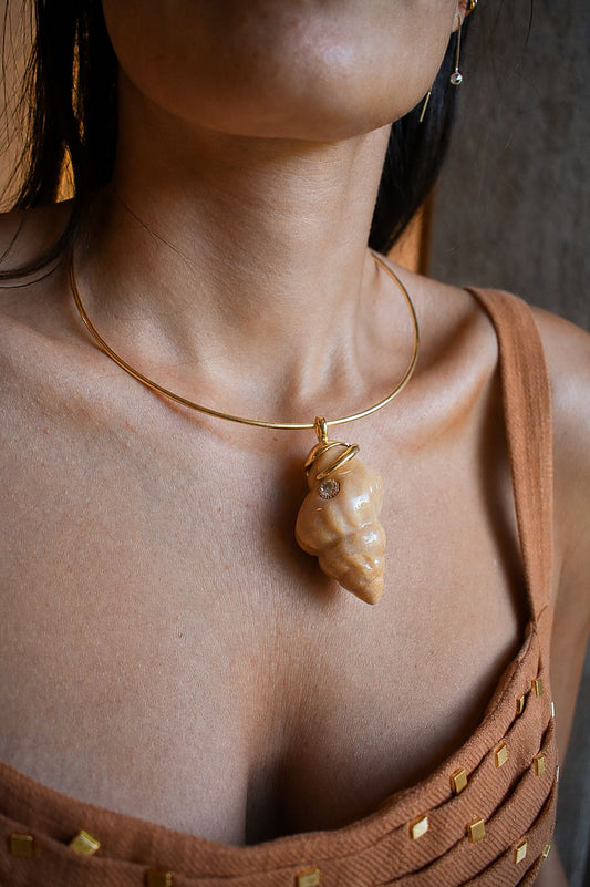 Choker Rígida Shell Terroso