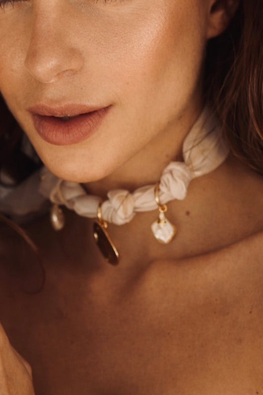 Choker Lenço Serene Nude