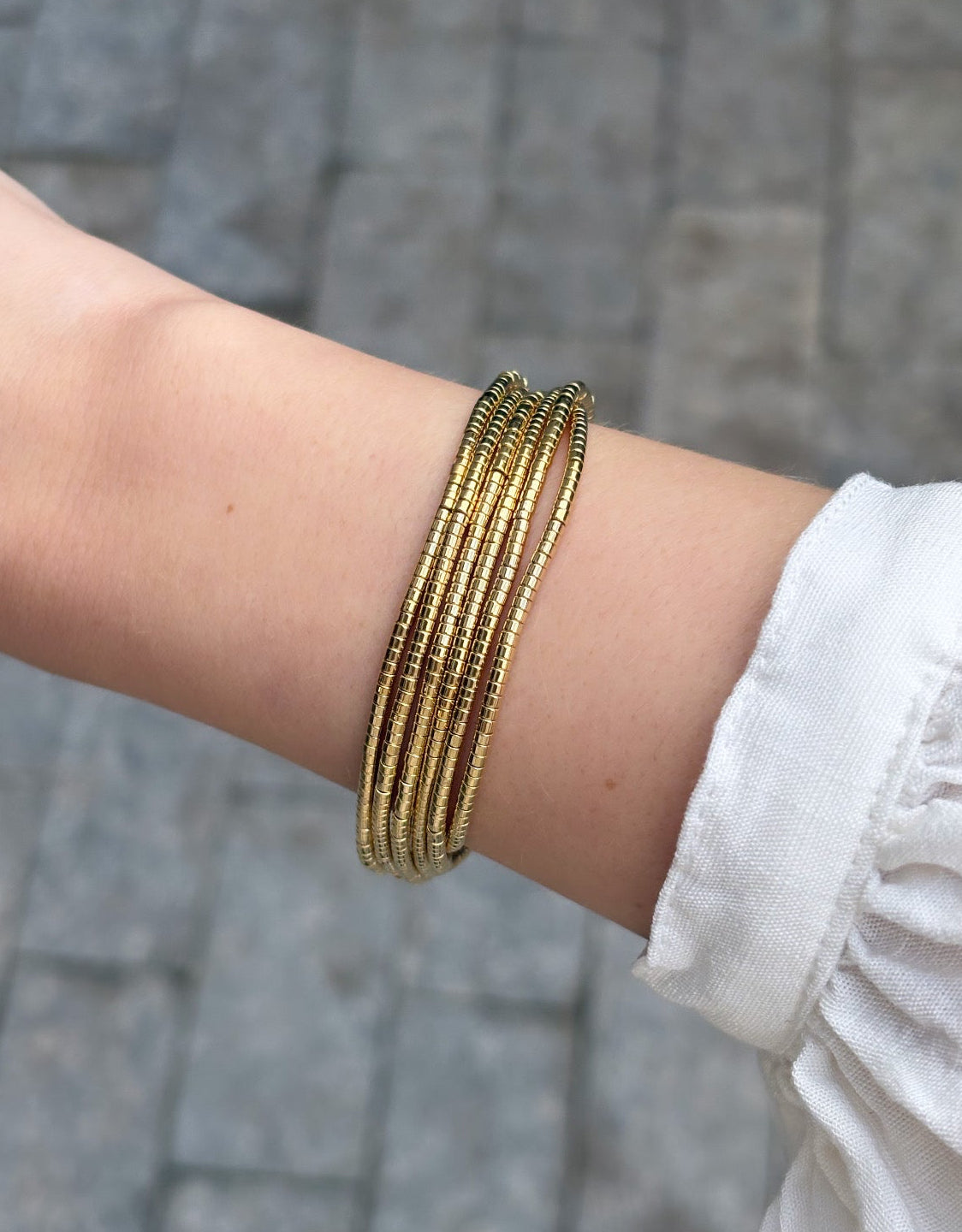 Pulseira Pastilha Dourada