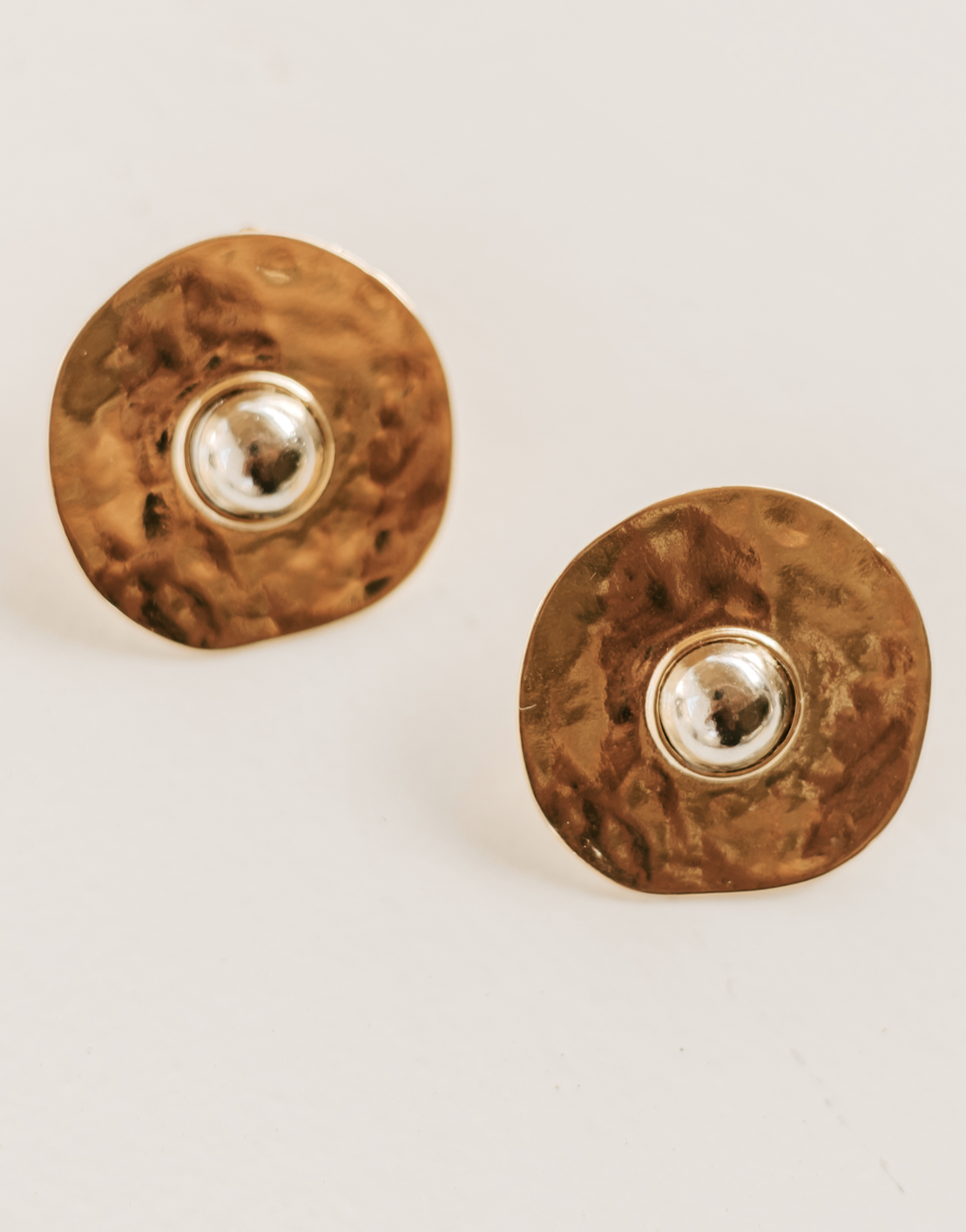 Brinco Disc Isla Duo Dourado