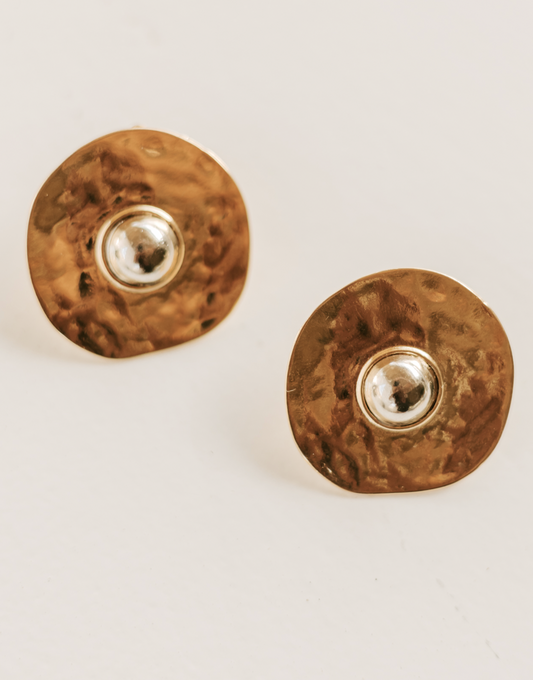 Brinco Disc Isla Duo Dourado