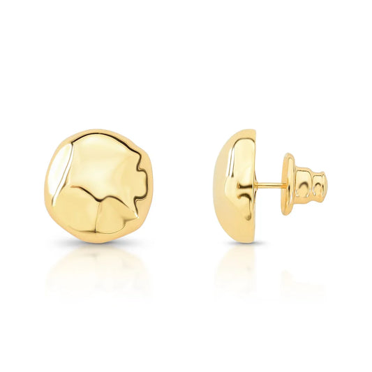 Brinco Petit Martelado Dourado