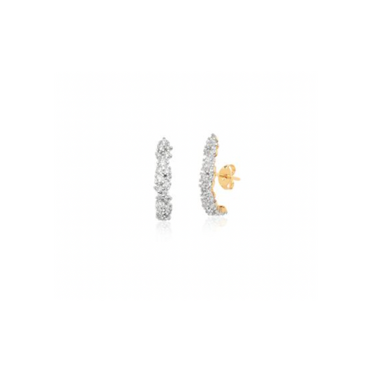 Brinco Earcuff Tierra Cravejado